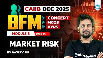 CAIIB BFM Online Classes | Module B Unit 14 | Market Risk | CAIIB Dec 2025 | CAIIB Oliveboard