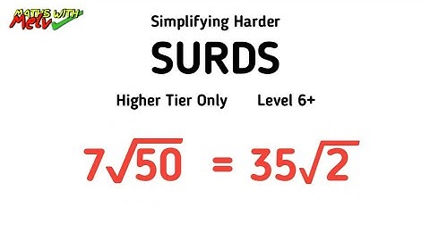 Simplifying Harder Surds GCSE Maths Revision