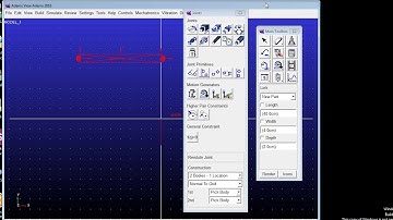 Revolute joint creation in MSC ADAMS
