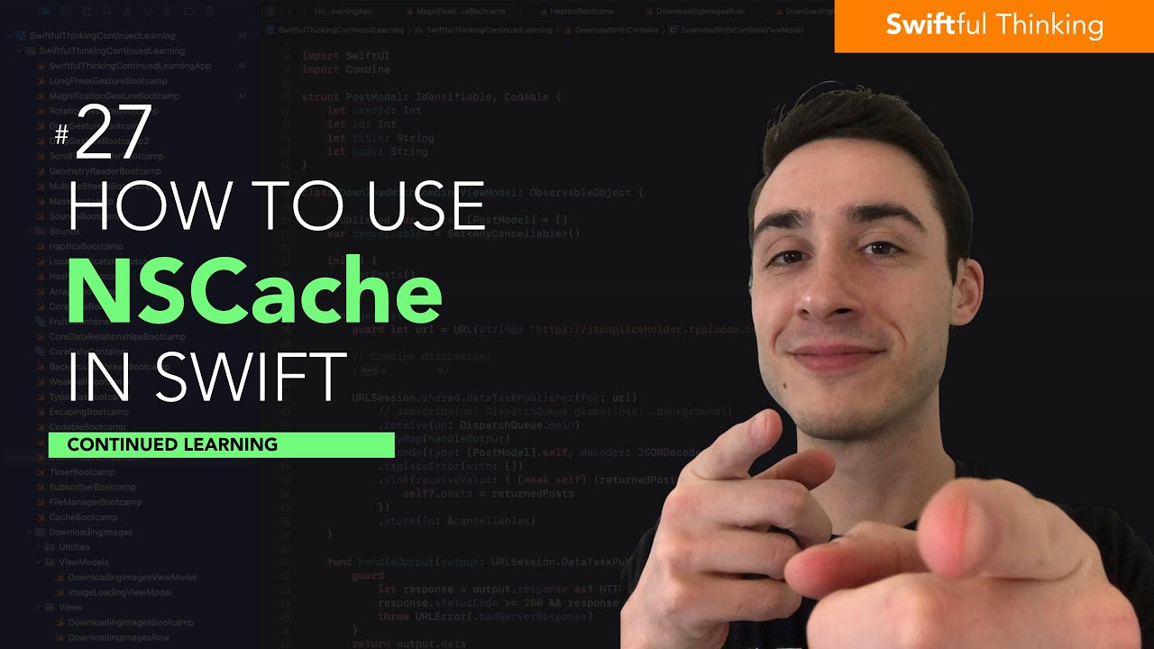 Save and cache images in a SwiftUI app | Continued Learning #27 - YouTube