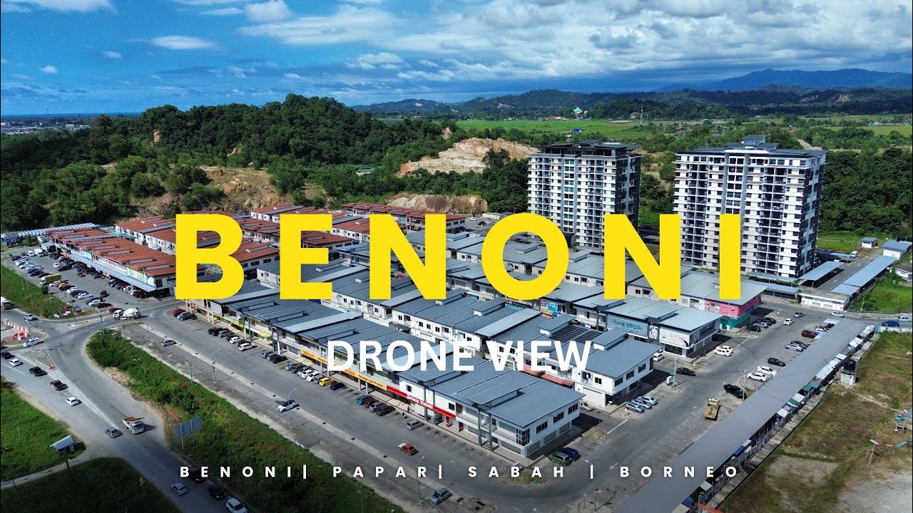 Потрясающие кадры с дрона в формате 4K: Бенони, Папар-Сабах | Вид с воздуха