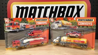 Matchbox 2023 Convoy; Shell Western Star and MBX Mega Ton Fire Truck.