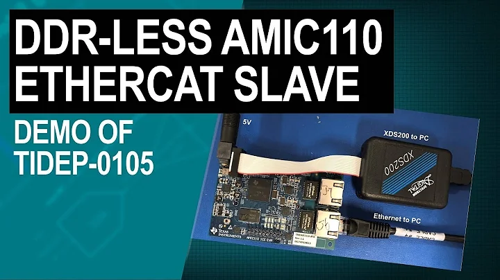 Demonstrating DDR-less EtherCAT Slave on AMIC110