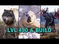 Assassin's Creed Valhalla - LEVEL 490 Vs All Legendary Animals & Build Showcase