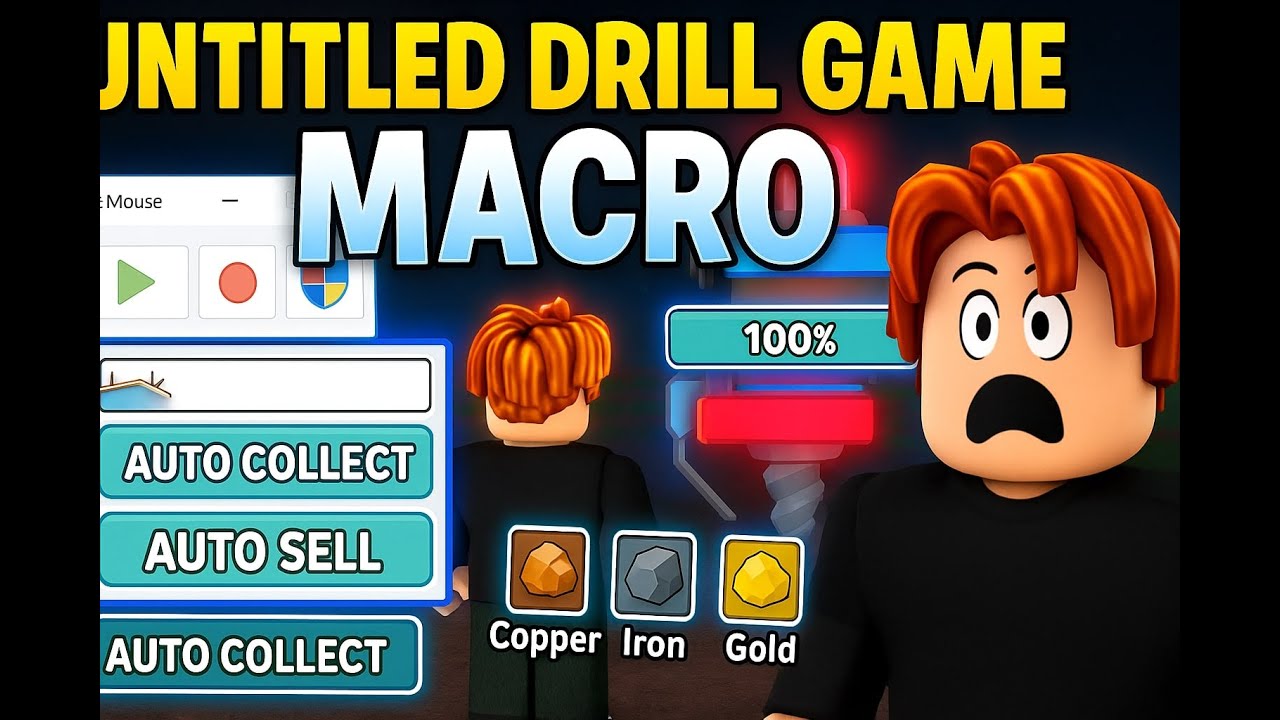 UNTITLED DRILL GAME Macro - Automate the Game - YouTube