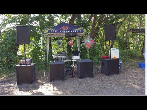 Update PA Anlagen Aufbau-Open Air-Behringer Soundcheck Outdoor