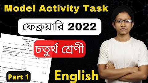 Class 4 Model Activity Task February 2022 English ||