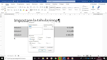 Quali sono le Tabulazioni?