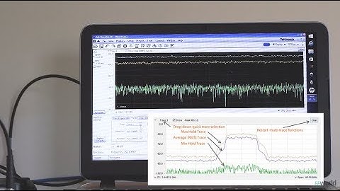 Trace Detection And Function Controls In The Tektronix RSA306B Spectrum Analyzer