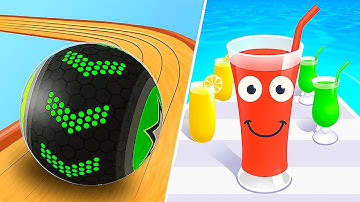 Going Balls vs Juice Run - All Levels Gameplay Android, IOS - NEW Update Levels!