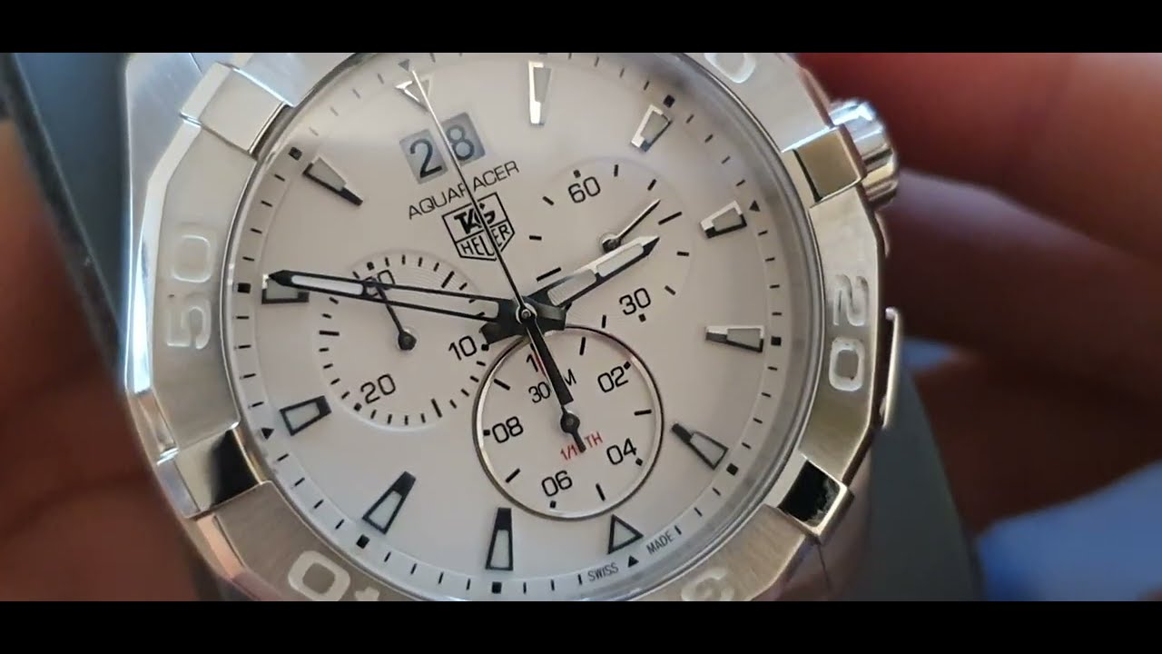 Tag heuer model aquaracer quartz cay1111.ba0927 - YouTube