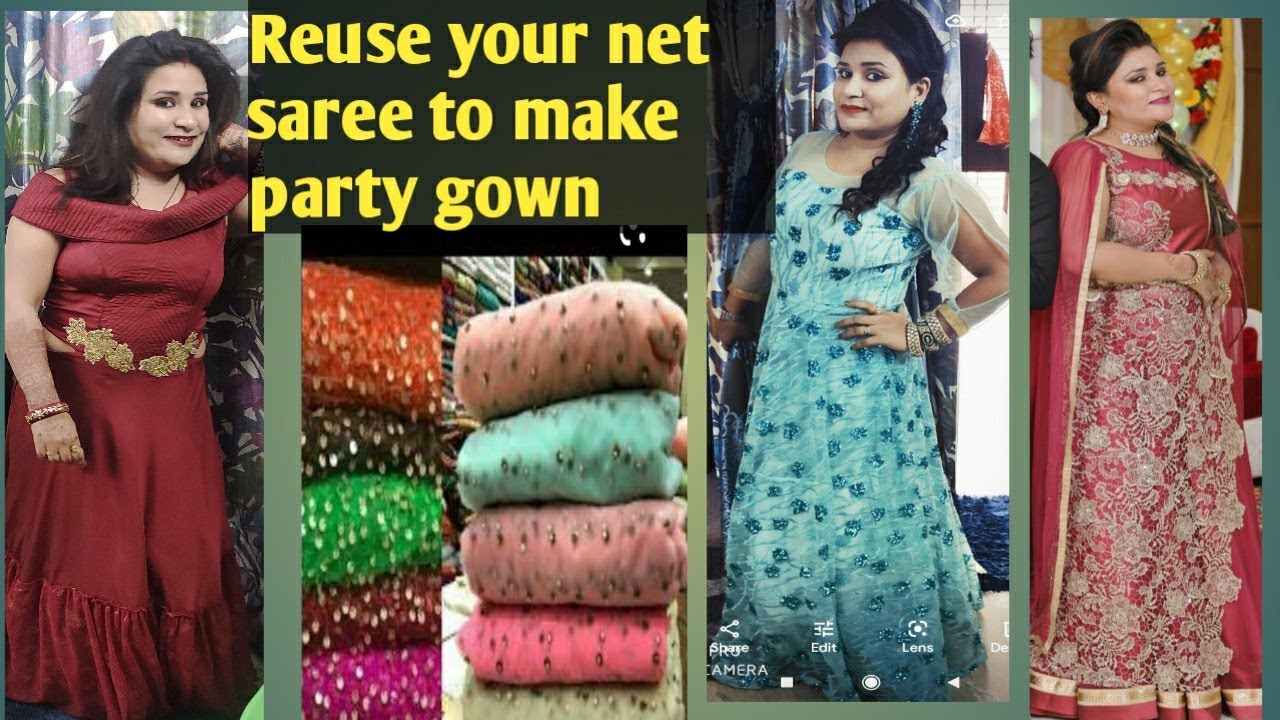Maroon Colour With Ruffle Net Saree – Sulbha Fashions