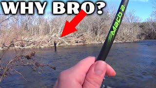 Some Fishermen Have No Respect! Realistic Trout Fishing &amp; Lure Shopping