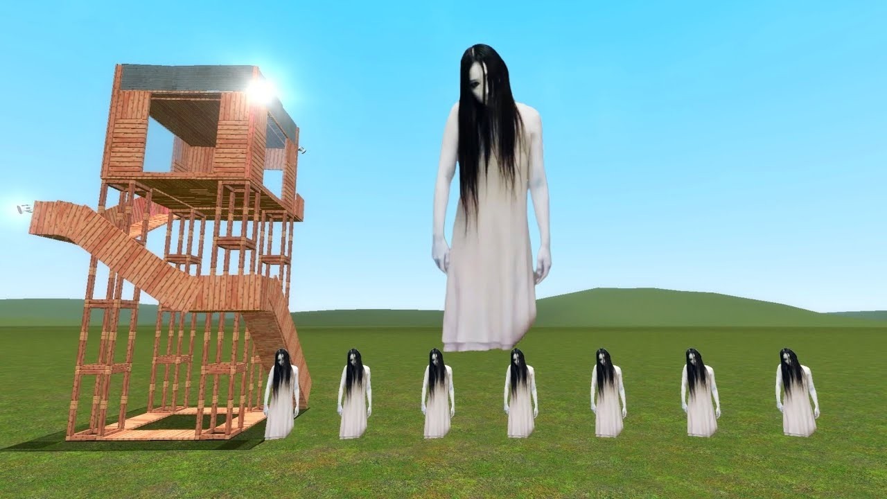 Scary Kayako Vs Towers In Garry's Mod