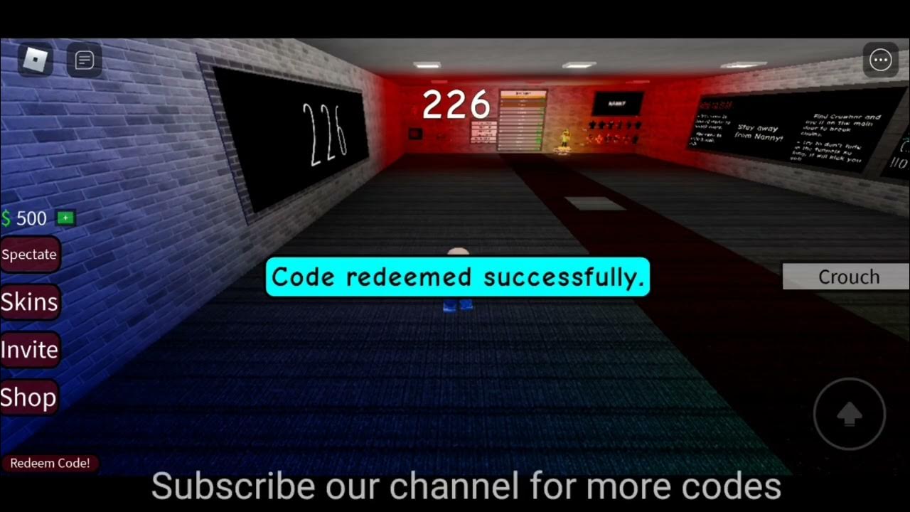 All Nanny Horror Codes (2023) Latest & Working Codes For Roblox Nanny