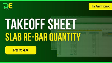 Takeoff Sheet  Slab Re-Bar Quantity INCLUDING | VAR. LENGTH  Part 4 |