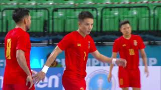 HIGHLIGHT : MYANMAR 1-5 AFGHANISTAN / CONTINENTAL FUTSAL CHAMPIONSHIP THAILAND 2023