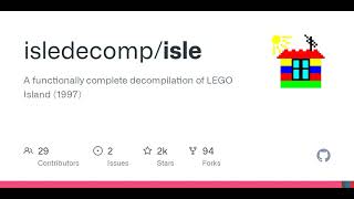 GitHub - isledecomp/isle: A functionally complete decompilation of LEGO Island (1997)