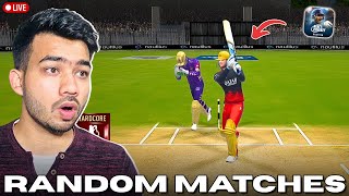 LIVE Random Matches in Real Cricket 😃 | #realcricket