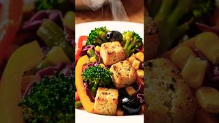 Sauté Rainbow Vegetables | Zero Oil Healthy Recipe 🥦🫑🥕 #ai #viral #recipe