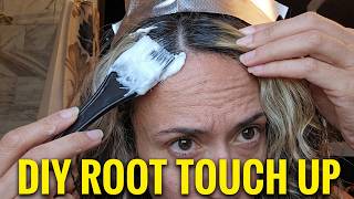 Touching up my grey hair roots single process bleach artificial gray fashion color greys gray black