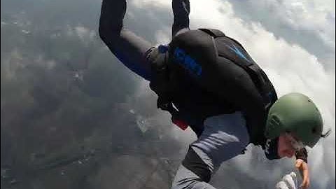 Skydiving Jump - Relative work with Beppe - 36° jump