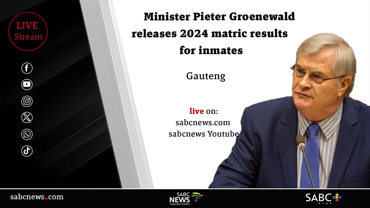2024 matric results announcement for inmates - YouTube