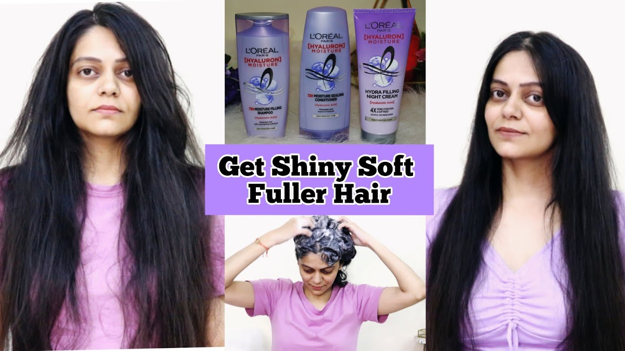 Hair Care Routine For Dry Dull Dehydrated & Shiny Soft Hair | Hyaluron ...