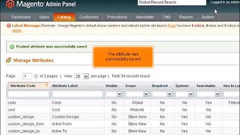 How to setup product attributes in Magento Commerce