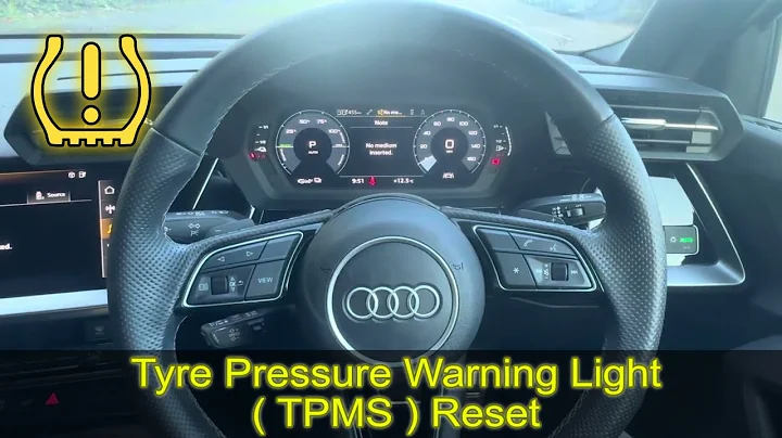 2023 AUDI A3 tyre pressure warning reset