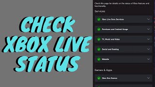 How To Check Xbox Status // Check The Status Of Xbox Live Features and Functionality