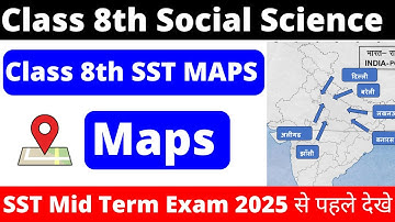 class 8 sst map work 2025-26 | map work class 8 social science 2025-26 | 8th sst map 2025-26 | 8 sst