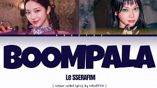 BOOMPALA - LE SSERAFIM | Karaoke Version |