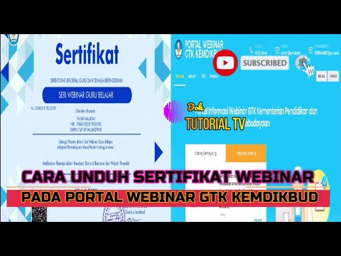 Cara Unduh Sertifikat Webinar Pada Portal Webinar GTK Kemdikbud