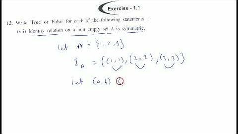 Identity relation on a non empty set A is symmetric.