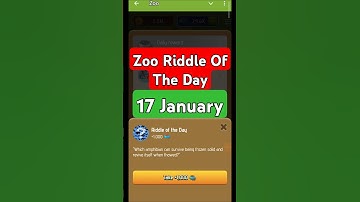 Riddle Of The Day Zoo 17 January | Zoo Riddle Of The Day | Riddle Of The Day X Empire #zoo