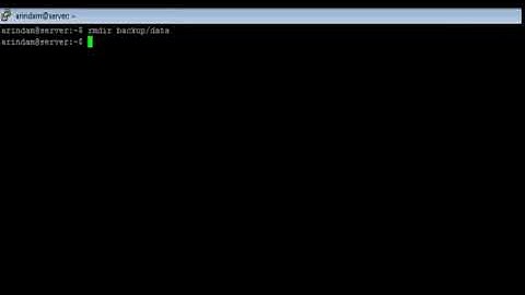 Linux - rmdir Command - w3resource