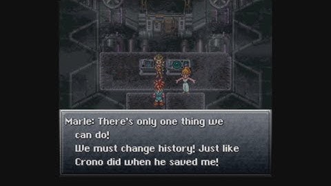 Chrono Trigger (SNES) - Arris Dome (2300 AD) - Day of Lavos cutscene