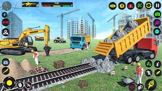 River Bridge Road Construction 2023 - Heavy Excavator Simulator - Android Gameplay screenshot 3