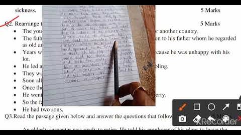 Bridge course Test no. 2 std. 8th English (marathi medium)