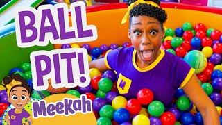 meekahs train track search at the ball pit meekah full episodes