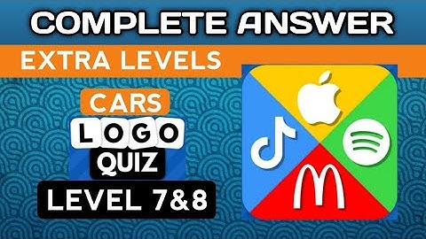 Logo Quiz 2023, EXTRA LEVELS, CARS lvl 7&8.  complete answer. @brainitquizzes  #logoquiz