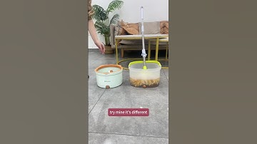 Easy-to-clean spin mop and bucket system. #homettler #spinmop #mop