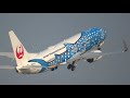 【中部国際空港】新ジンベエジェット 日本トランスオーシャン航空 Boeing737-8Q3 JA05RK Taxiing & Takeoff