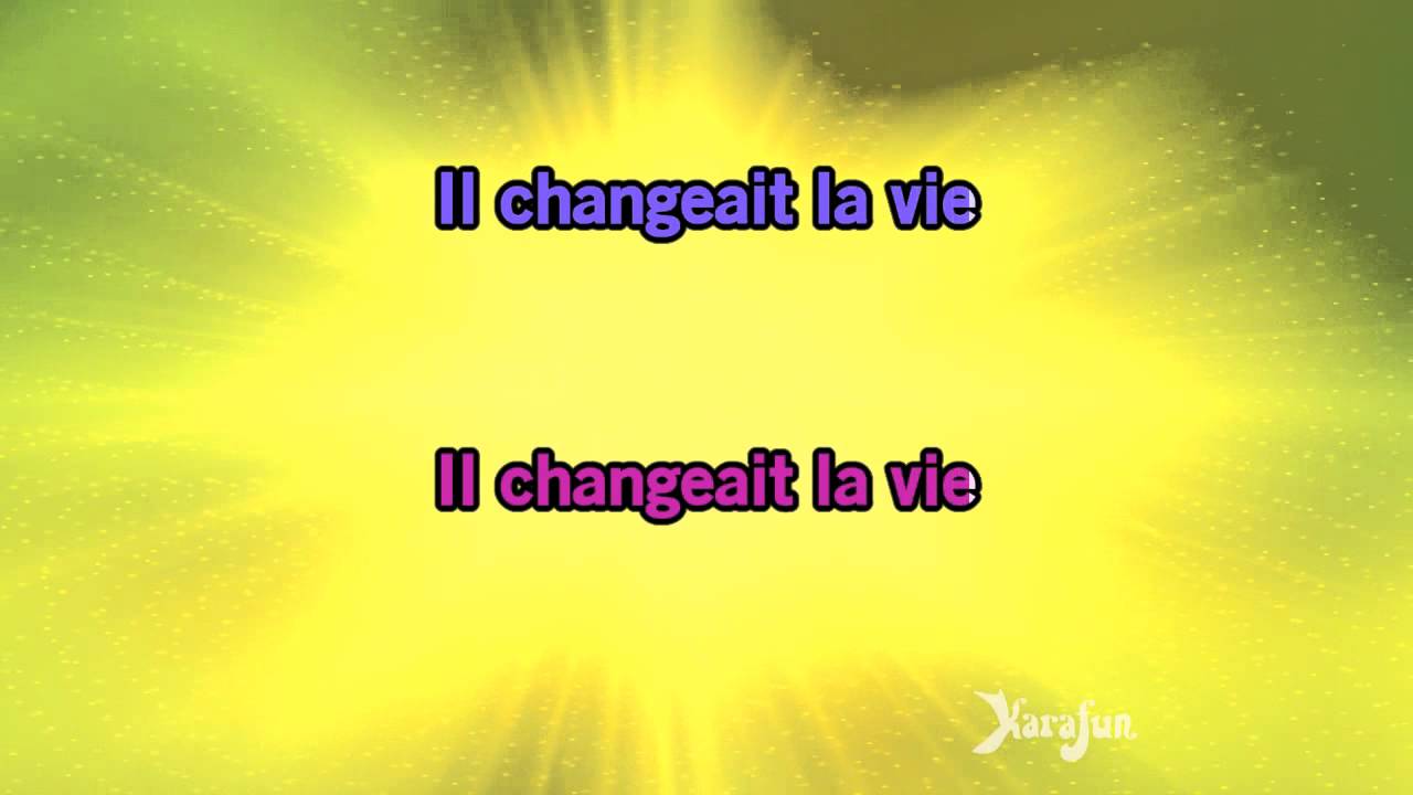 Karaoké Il changeait la vie - Génération Goldman *