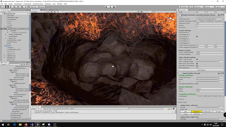 [Voxel Generator Tech Demo Part 1]: Multi material and infinite World