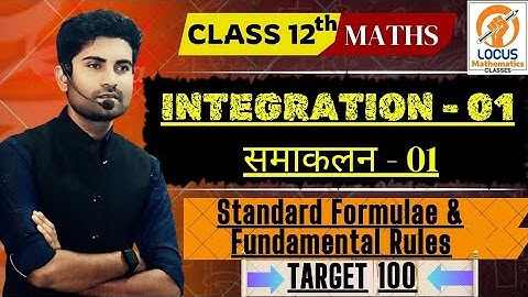 I-1 ||  Standard formulae and fundamental Rules