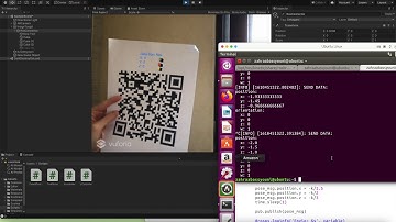 ROS to Unity: Augmenting odometry data on a QR Marker