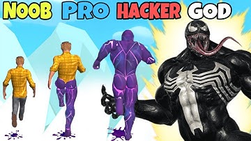 NOOB vs PRO vs HACKER vs GOD in Super Venom Run (New Update)