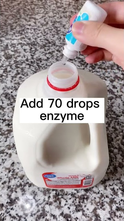 Make lactose free milk at home and save 5 dollars #lactosefree #lactoseintolerance #lactose #lactaid